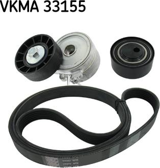 SKF VKMA 33155 - Поликлиновый ременный комплект autospares.lv