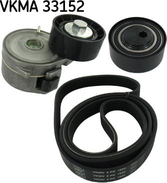 SKF VKMA 33152 - Поликлиновый ременный комплект autospares.lv