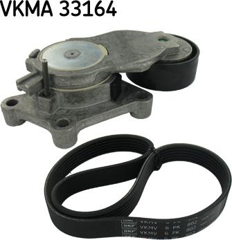 SKF VKMA 33164 - Поликлиновый ременный комплект autospares.lv