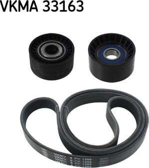 SKF VKMA 33163 - Поликлиновый ременный комплект autospares.lv