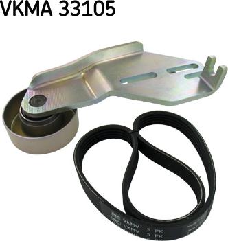 SKF VKMA 33105 - Поликлиновый ременный комплект autospares.lv