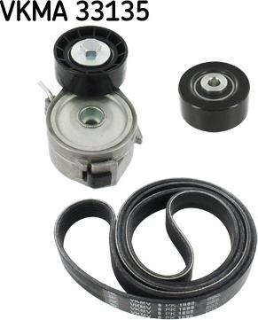 SKF VKMA 33135 - Поликлиновый ременный комплект autospares.lv