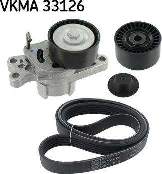 SKF VKMA 33126 - Поликлиновый ременный комплект autospares.lv