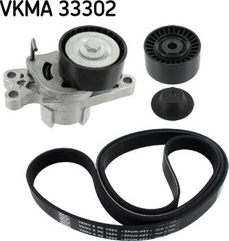 SKF VKMA 33302 - Поликлиновый ременный комплект autospares.lv