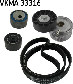 SKF VKMA 33316 - Поликлиновый ременный комплект autospares.lv