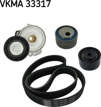 SKF VKMA 33317 - Поликлиновый ременный комплект autospares.lv