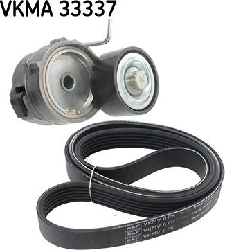 SKF VKMA 33337 - Поликлиновый ременный комплект autospares.lv