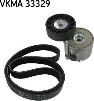 SKF VKMA 33329 - Поликлиновый ременный комплект autospares.lv