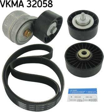 SKF VKMA 32058 - Поликлиновый ременный комплект autospares.lv