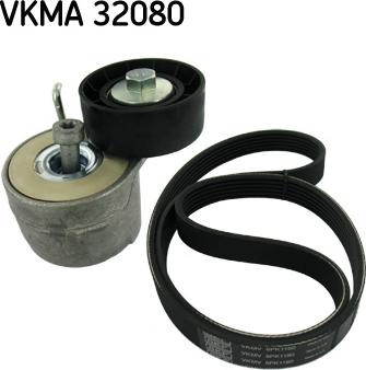 SKF VKMA 32080 - Поликлиновый ременный комплект autospares.lv