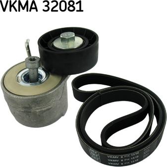 SKF VKMA 32081 - Поликлиновый ременный комплект autospares.lv