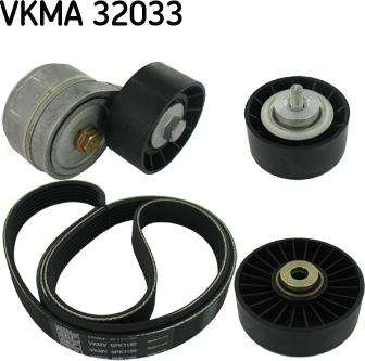 SKF VKMA 32033 - Поликлиновый ременный комплект autospares.lv