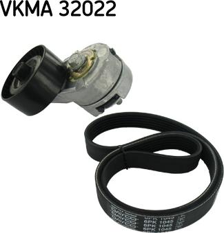 SKF VKMA 32022 - Поликлиновый ременный комплект autospares.lv