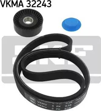 SKF VKMA 32243 - Поликлиновый ременный комплект autospares.lv