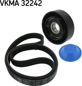 SKF VKMA 32242 - Поликлиновый ременный комплект autospares.lv