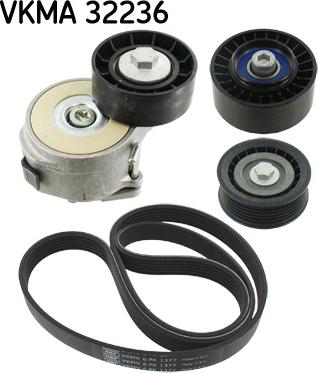 SKF VKMA 32236 - Поликлиновый ременный комплект autospares.lv