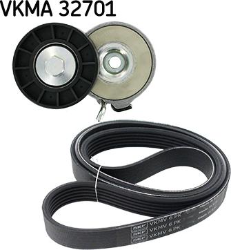 SKF VKMA 32701 - Поликлиновый ременный комплект autospares.lv