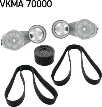 SKF VKMA 70000 - Поликлиновый ременный комплект autospares.lv