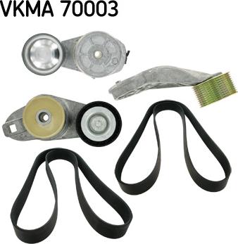 SKF VKMA 70003 - Поликлиновый ременный комплект autospares.lv