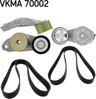 SKF VKMA 70002 - Поликлиновый ременный комплект autospares.lv