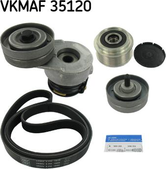 SKF VKMAF 35120 - Поликлиновый ременный комплект autospares.lv