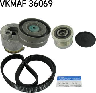 SKF VKMAF 36069 - Поликлиновый ременный комплект autospares.lv