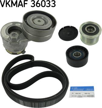 SKF VKMAF 36033 - Поликлиновый ременный комплект autospares.lv