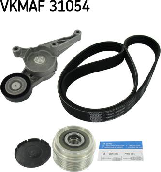 SKF VKMAF 31054 - Поликлиновый ременный комплект autospares.lv
