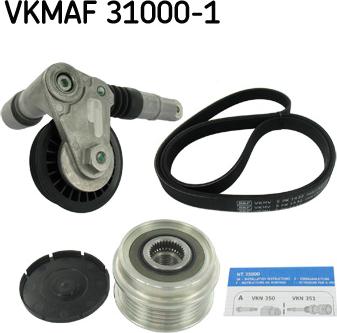 SKF VKMAF 31000-1 - Поликлиновый ременный комплект autospares.lv