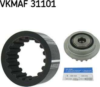 SKF VKMAF 31101 - Комплект эластичной муфты сцепления autospares.lv