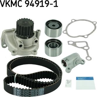 SKF VKMC 94919-1 - Водяной насос + комплект зубчатого ремня ГРМ autospares.lv