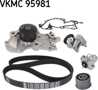 SKF VKMC 95981 - Водяной насос + комплект зубчатого ремня ГРМ autospares.lv