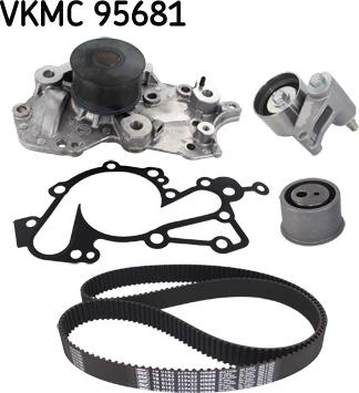 SKF VKMC 95681 - Водяной насос + комплект зубчатого ремня ГРМ autospares.lv