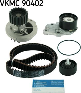 SKF VKMC 90402 - Водяной насос + комплект зубчатого ремня ГРМ autospares.lv