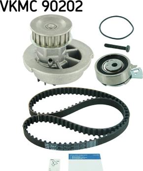 SKF VKMC 90202 - Водяной насос + комплект зубчатого ремня ГРМ autospares.lv