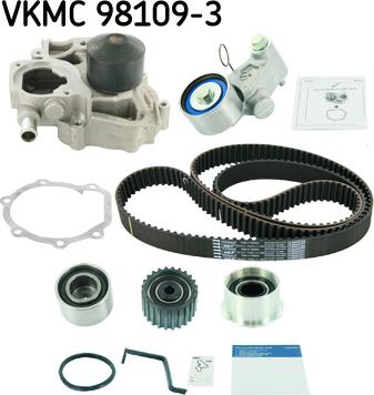 SKF VKMC 98109-3 - Водяной насос + комплект зубчатого ремня ГРМ autospares.lv