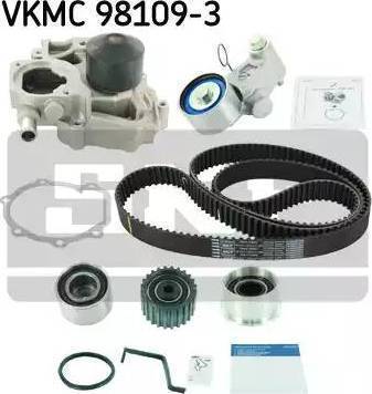 SKF VKMS 98110 - Комплект зубчатого ремня ГРМ autospares.lv