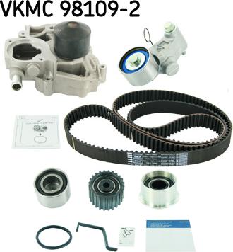 SKF VKMC 98109-2 - Водяной насос + комплект зубчатого ремня ГРМ autospares.lv