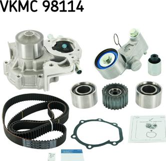 SKF VKMC 98114 - Водяной насос + комплект зубчатого ремня ГРМ autospares.lv