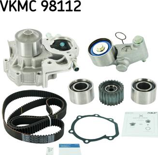 SKF VKMC 98112 - Водяной насос + комплект зубчатого ремня ГРМ autospares.lv