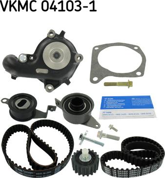 SKF VKMC 04103-1 - Водяной насос + комплект зубчатого ремня ГРМ autospares.lv