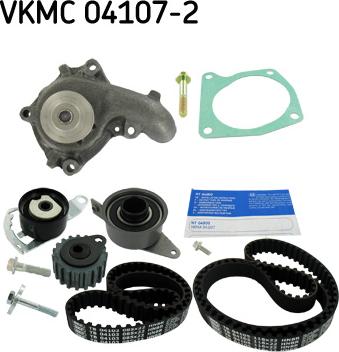 SKF VKMC 04107-2 - Водяной насос + комплект зубчатого ремня ГРМ autospares.lv