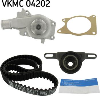 SKF VKMC 04202 - Водяной насос + комплект зубчатого ремня ГРМ autospares.lv