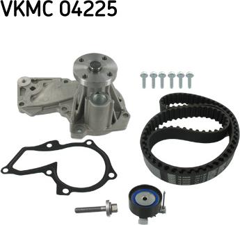 SKF VKMC 04225 - Водяной насос + комплект зубчатого ремня ГРМ autospares.lv