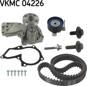 SKF VKMC 04226 - Водяной насос + комплект зубчатого ремня ГРМ autospares.lv