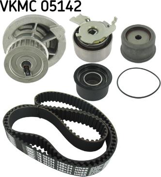 SKF VKMC 05142 - Водяной насос + комплект зубчатого ремня ГРМ autospares.lv