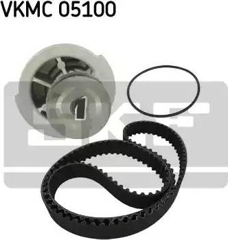 SKF VKMC 05100 - Водяной насос + комплект зубчатого ремня ГРМ autospares.lv