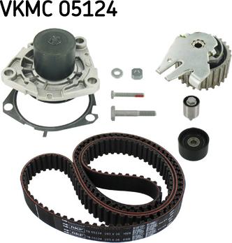 SKF VKMC 05124 - Водяной насос + комплект зубчатого ремня ГРМ autospares.lv