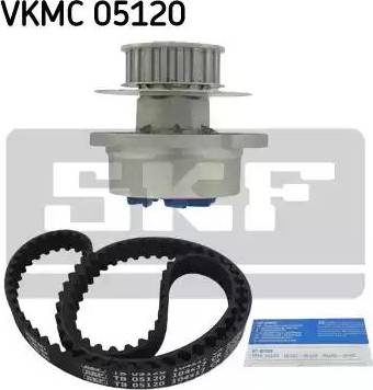 SKF VKMC 05120 - Водяной насос + комплект зубчатого ремня ГРМ autospares.lv