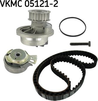 SKF VKMC 05121-2 - Водяной насос + комплект зубчатого ремня ГРМ autospares.lv